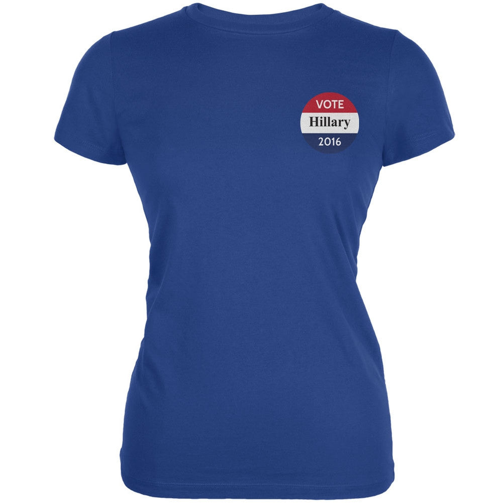 Election 2016 - Vote Team Hillary Clinton Royal Juniors Soft T-Shirt Juniors T-Shirts Old Glory 2XL Blue 