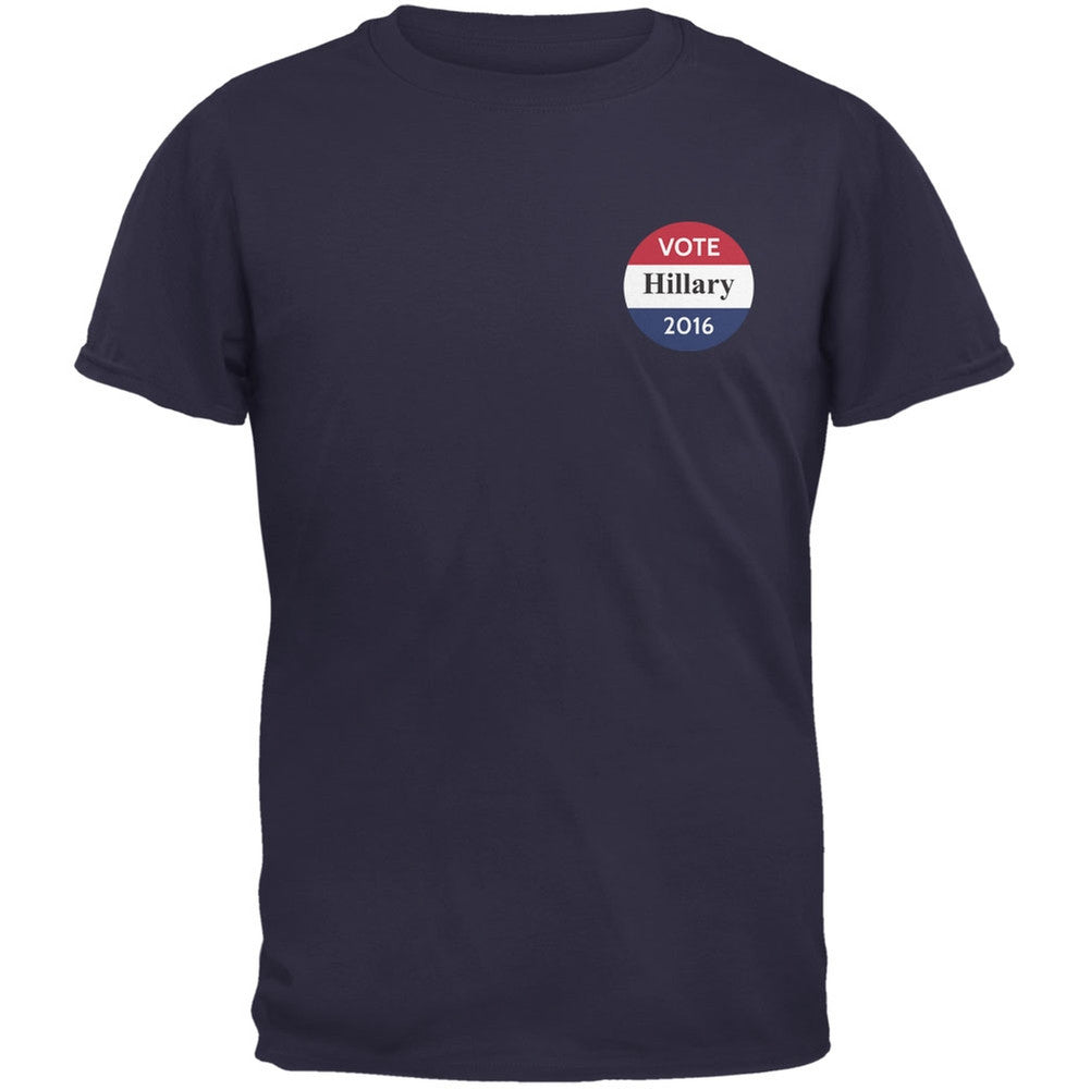 Election 2016 - Vote Team Hillary Clinton Navy Adult T-Shirt Men's T-Shirts Old Glory 2XL Blue 