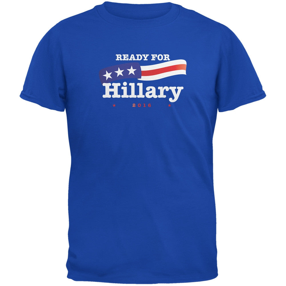 Election 2016 - Hillary Clinton American Flag Royal Adult T-Shirt Men's T-Shirts Old Glory 2XL Blue 