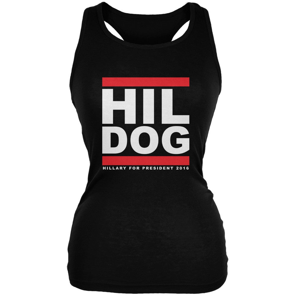 Election 2016 - Hil Dog Black Juniors Soft Tank Top Juniors Tank Tops Old Glory 2XL Black 