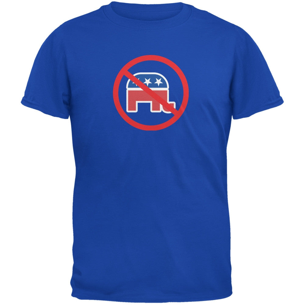 Democrat Anti Republican Royal Adult T-Shirt Men's T-Shirts Old Glory 2XL Blue 