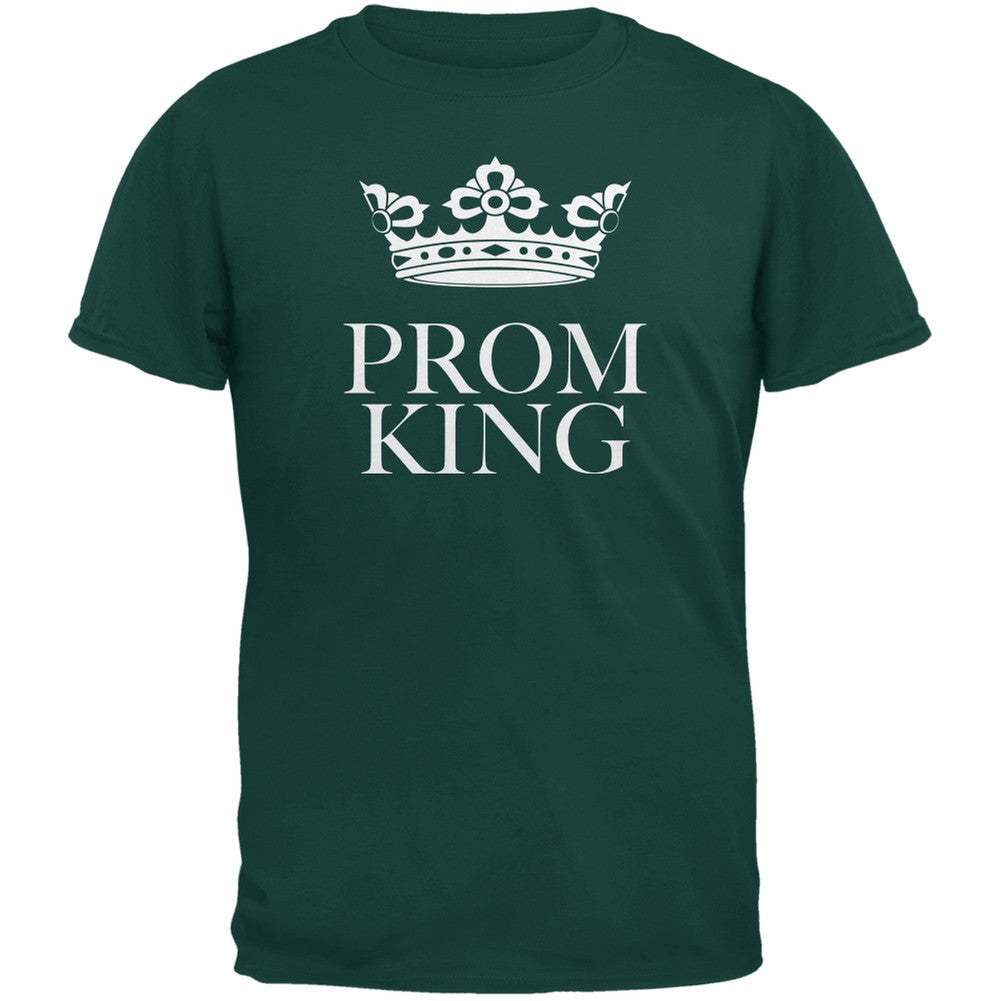 Prom King Forest Green Adult T-Shirt Men's T-Shirts Old Glory 2XL Green 