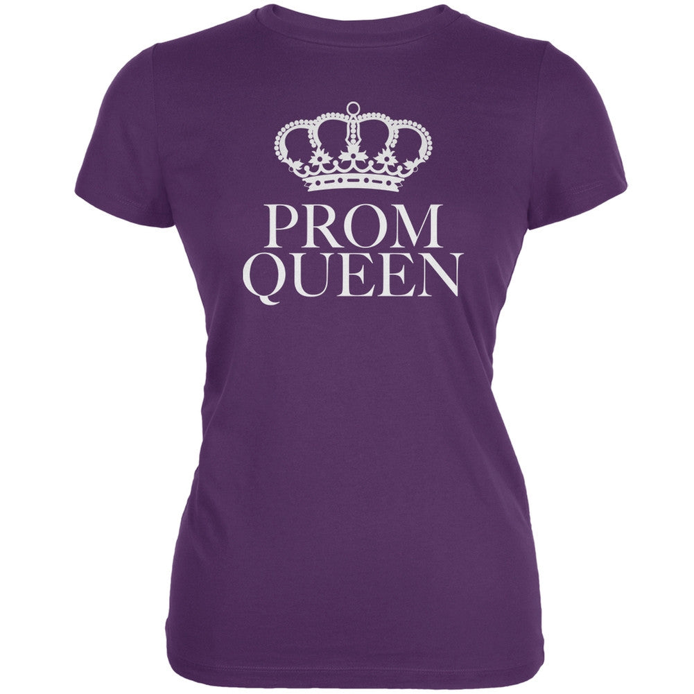 Prom Queen Purple Juniors Soft T-Shirt Juniors T-Shirts Old Glory 2XL Purple 