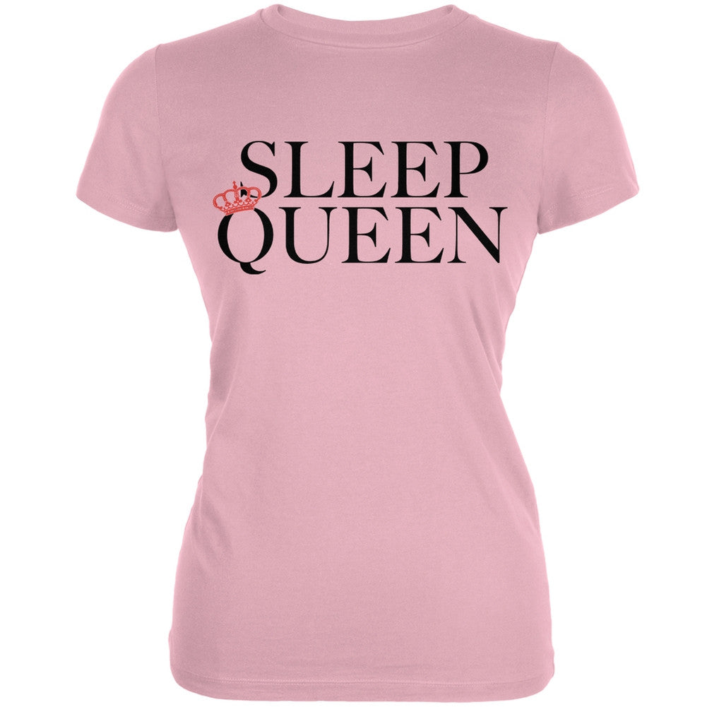 Sleep Queen Pink Juniors Soft T-Shirt Juniors T-Shirts Old Glory 2XL Pink 