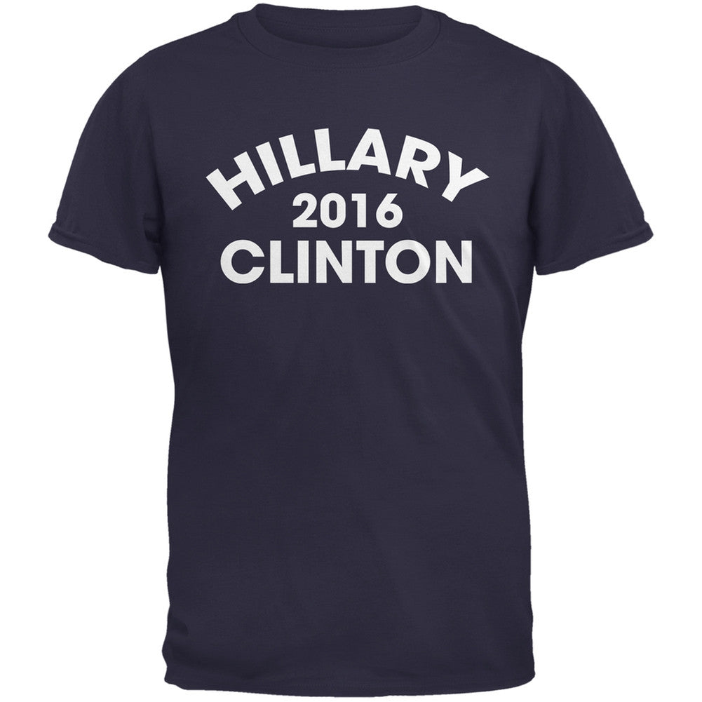 Election 2016 - Hillary Clinton Varsity Navy Adult T-Shirt Men's T-Shirts Old Glory 2XL Blue 