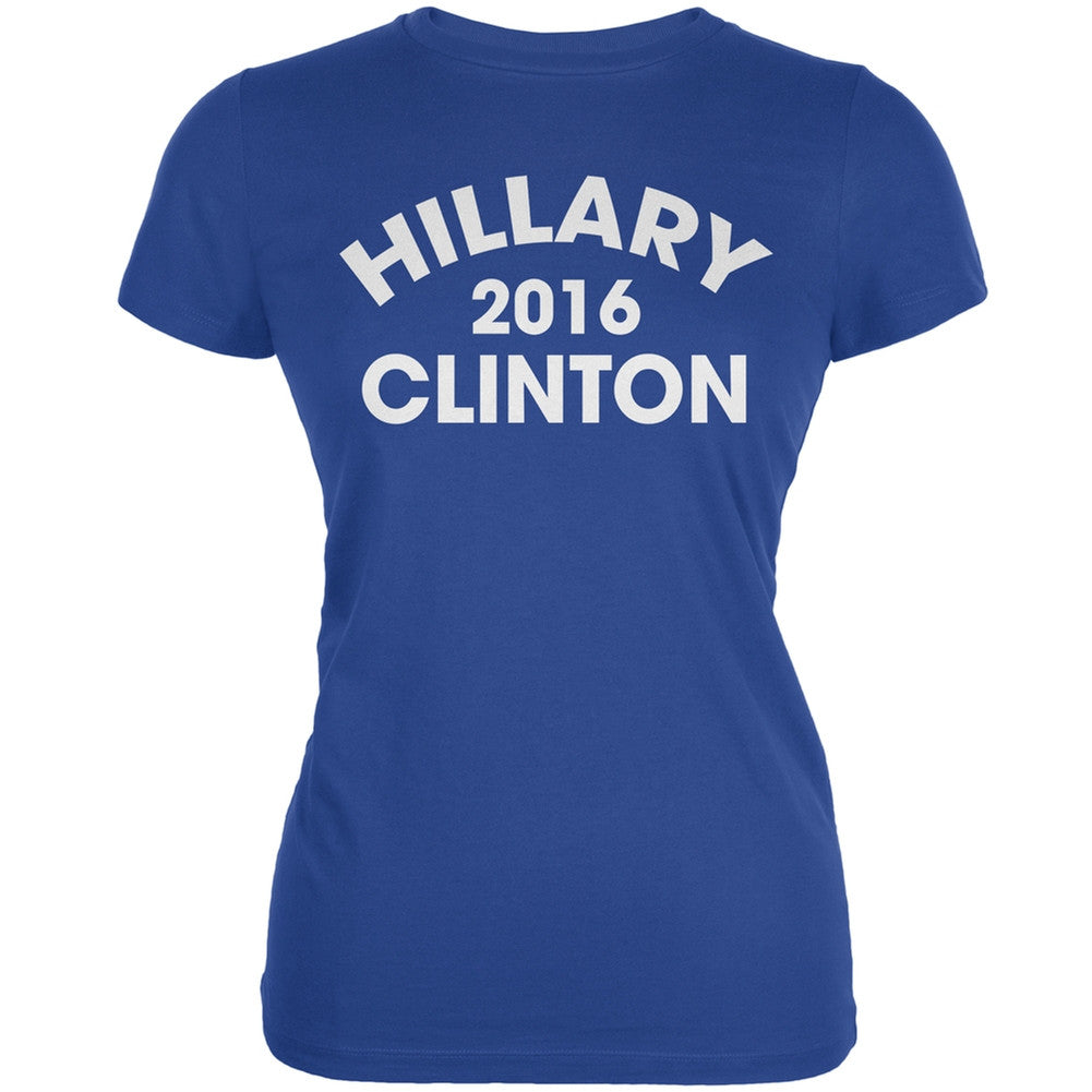 Election 2016 - Hillary Clinton Varsity Royal Juniors Soft T-Shirt Juniors T-Shirts Old Glory 2XL Blue 