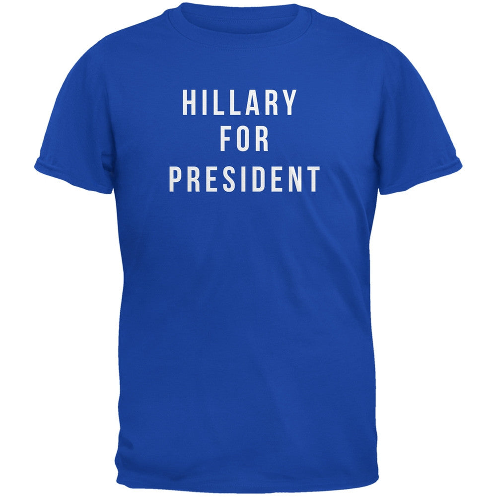 Election 2016 - Hillary for President Royal Adult T-Shirt Men's T-Shirts Old Glory 2XL Blue 