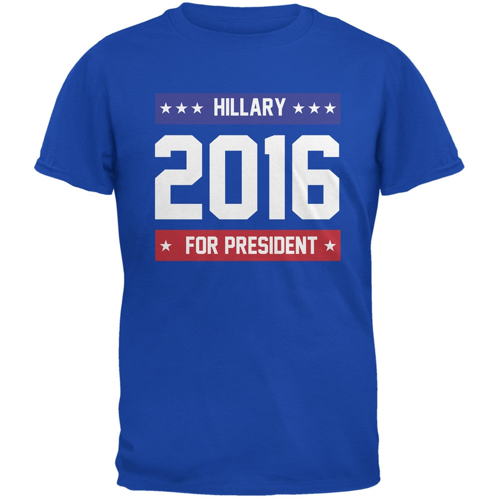 Election - Hillary for President 2016 Royal Adult T-Shirt Men's T-Shirts Old Glory 2XL Blue 