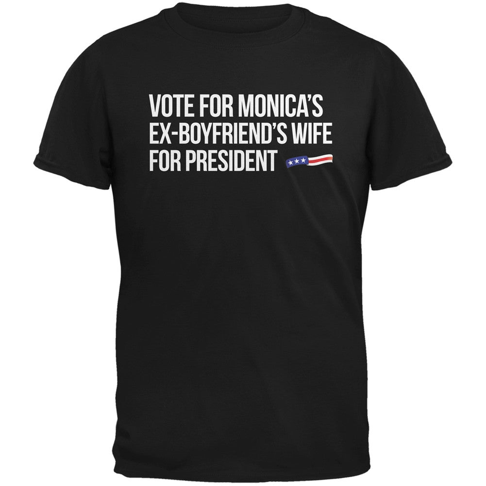 Election 2016 - Monica's Ex Boyfriend Black Adult T-Shirt Men's T-Shirts Old Glory 2XL Black 