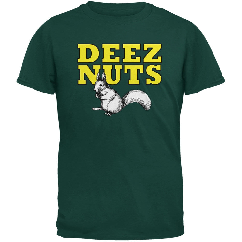 Deez Nuts Forest Green Adult T-Shirt Men's T-Shirts Old Glory 2XL Green 