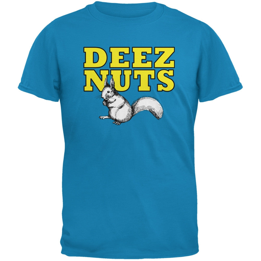 Deez Nuts Sapphire Blue Adult T-Shirt Men's T-Shirts Old Glory 2XL Blue 