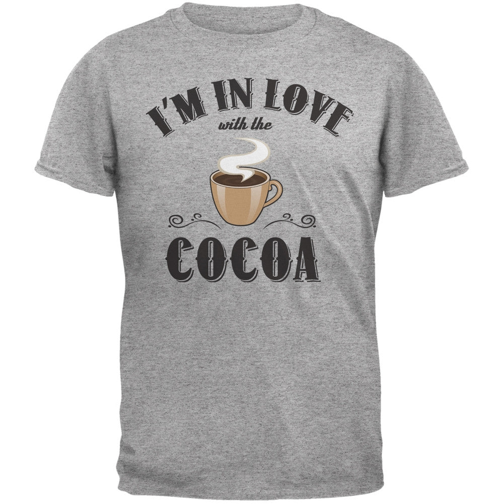 In Love With The Cocoa Heather Grey Adult T-Shirt Men's T-Shirts Old Glory 2XL Grey 