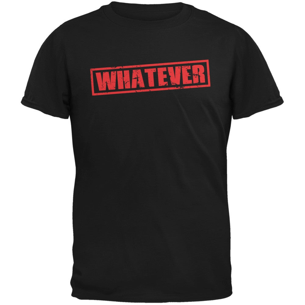 Whatever Black Adult T-Shirt Men's T-Shirts Old Glory 2XL Black 