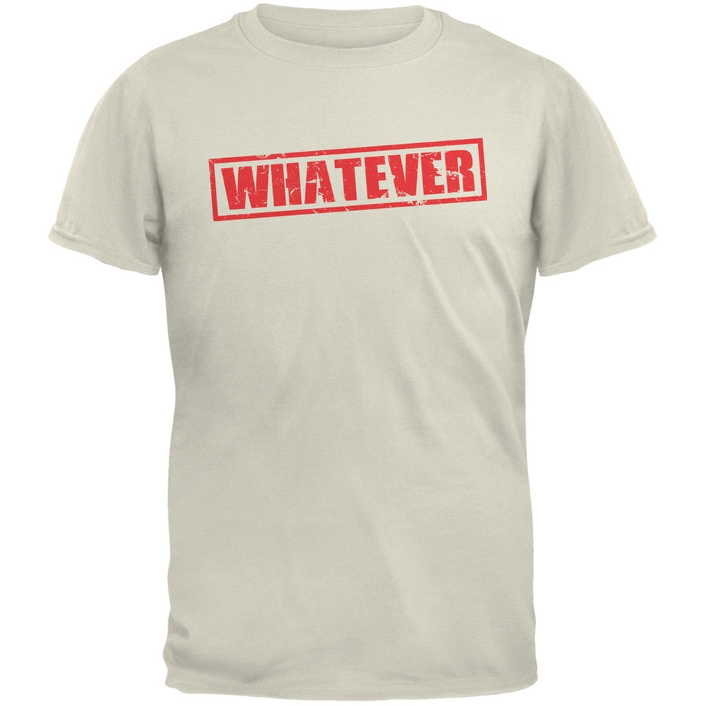 Whatever Natural Adult T-Shirt Men's T-Shirts Old Glory 2XL Off-White 