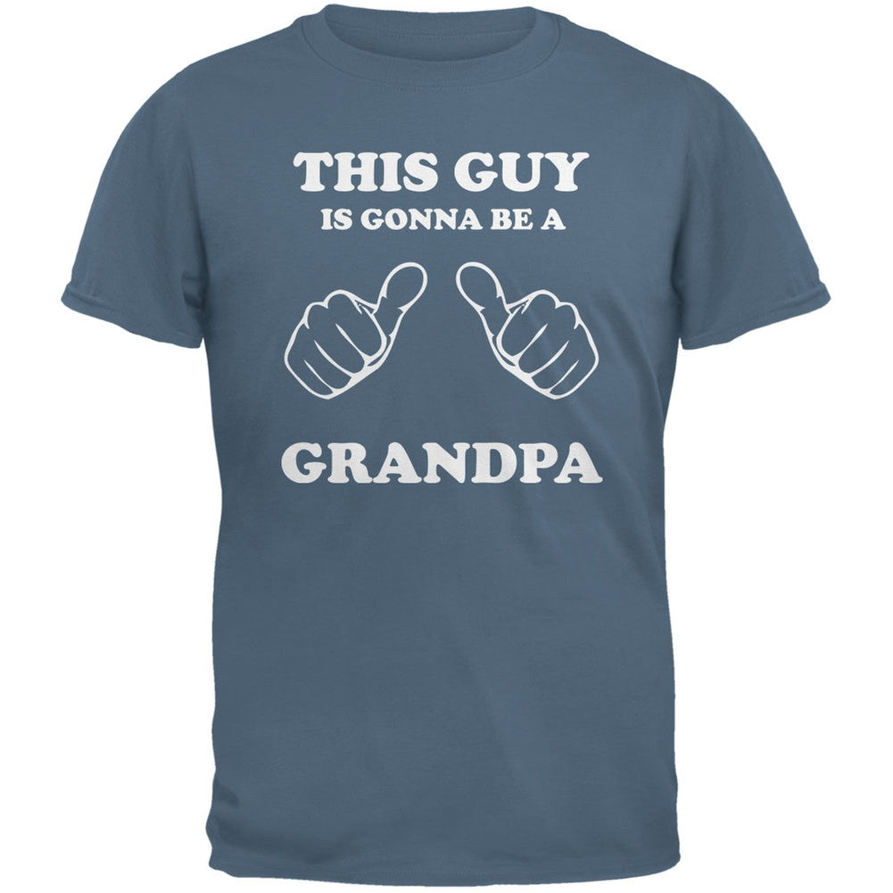 This Guy Gonna be Grandpa Indigo Blue Adult T-Shirt Men's T-Shirts Old Glory 2XL Blue 