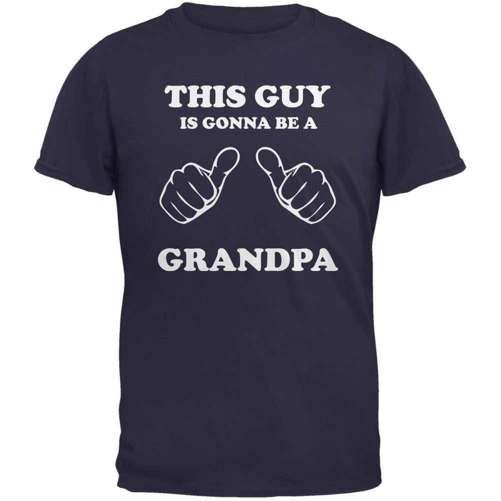 This Guy Gonna be Grandpa Navy Adult T-Shirt Men's T-Shirts Old Glory 2XL Blue 