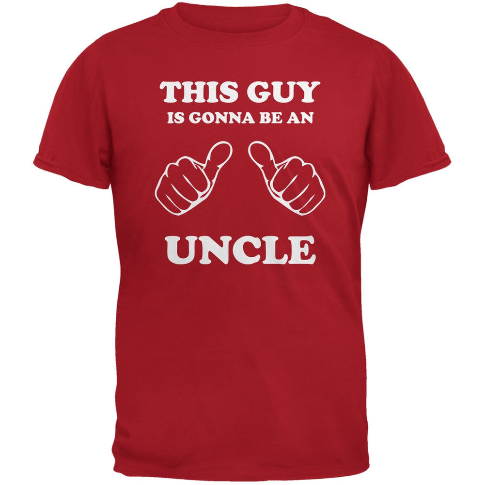 This Guy Gonna be Uncle Red Adult T-Shirt Men's T-Shirts Old Glory 2XL Red 