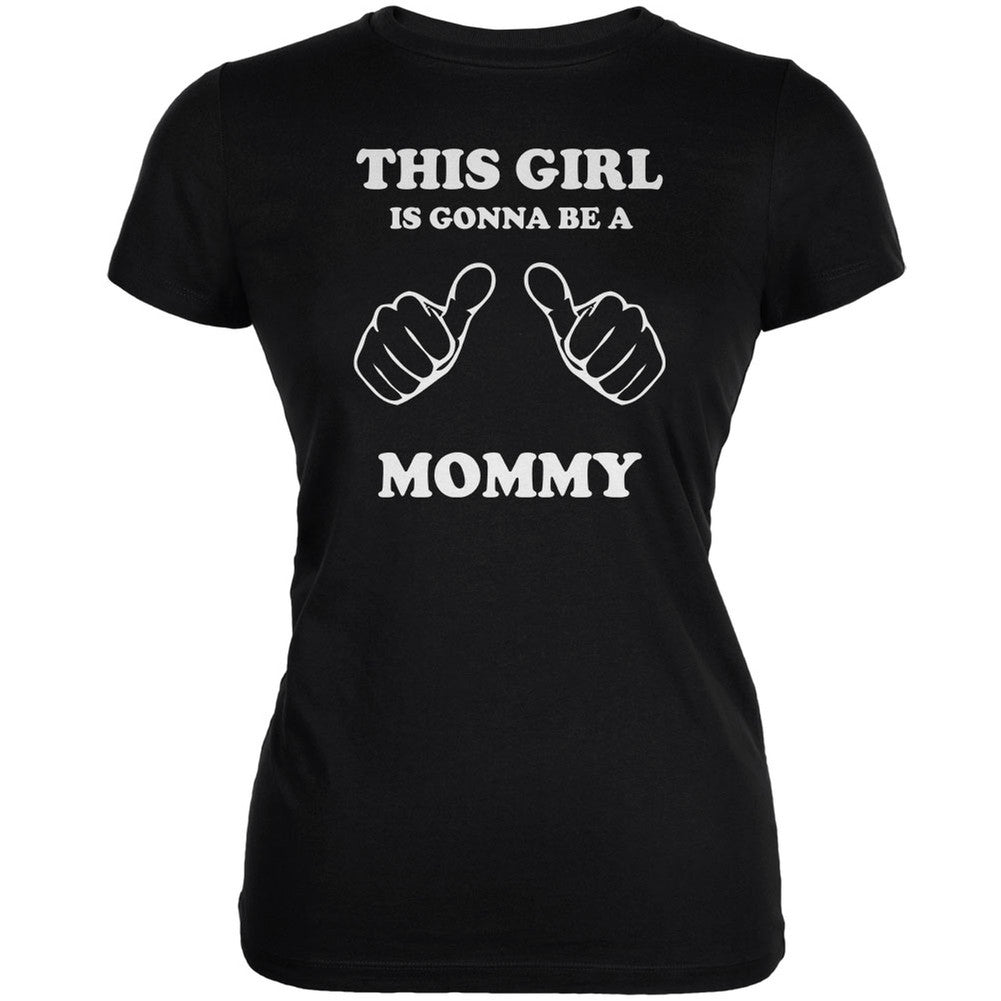 This Girl Gonna be Mommy Black Juniors Soft T-Shirt Juniors T-Shirts Old Glory 2XL Black 