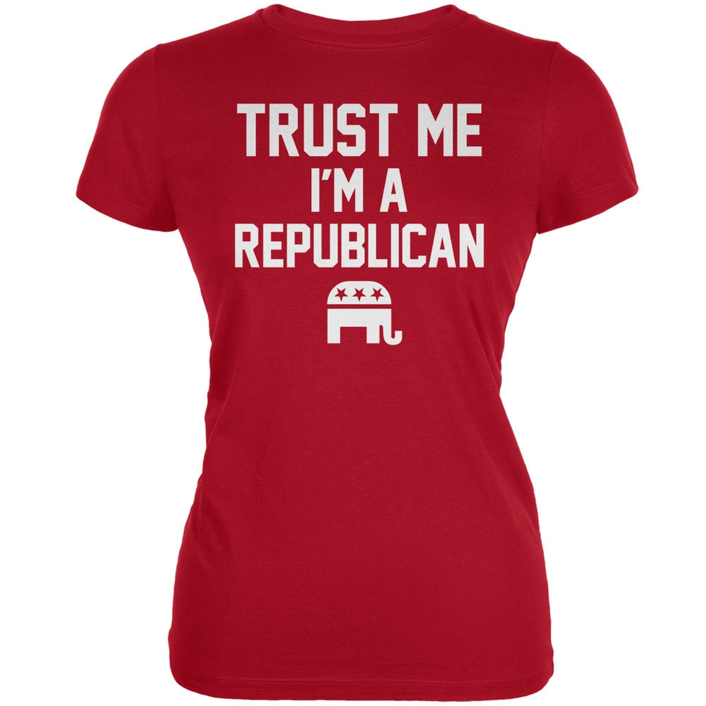 Election 2016 - Trust Me Im A Republican Red Juniors Soft T-Shirt Juniors T-Shirts Old Glory 2XL Red 