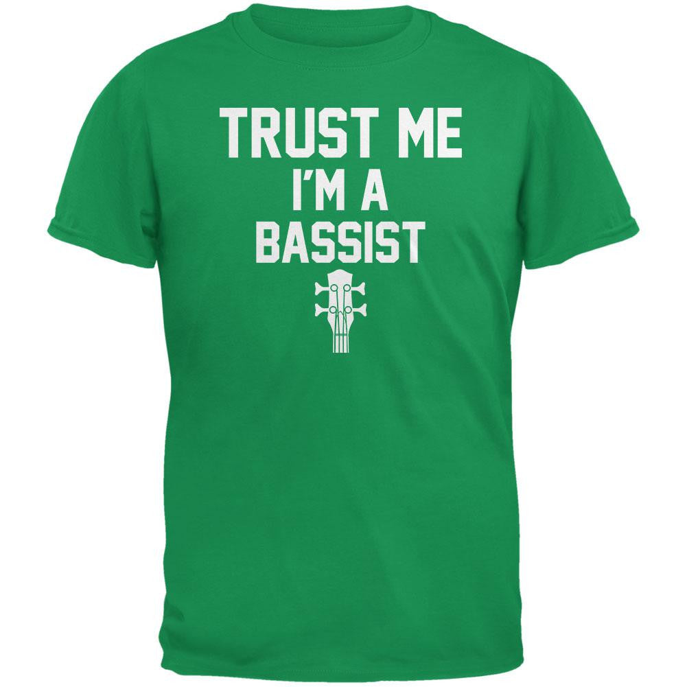 Trust Me Im A Bassist Irish Green Adult T-Shirt Men's T-Shirts Old Glory 2XL Green 