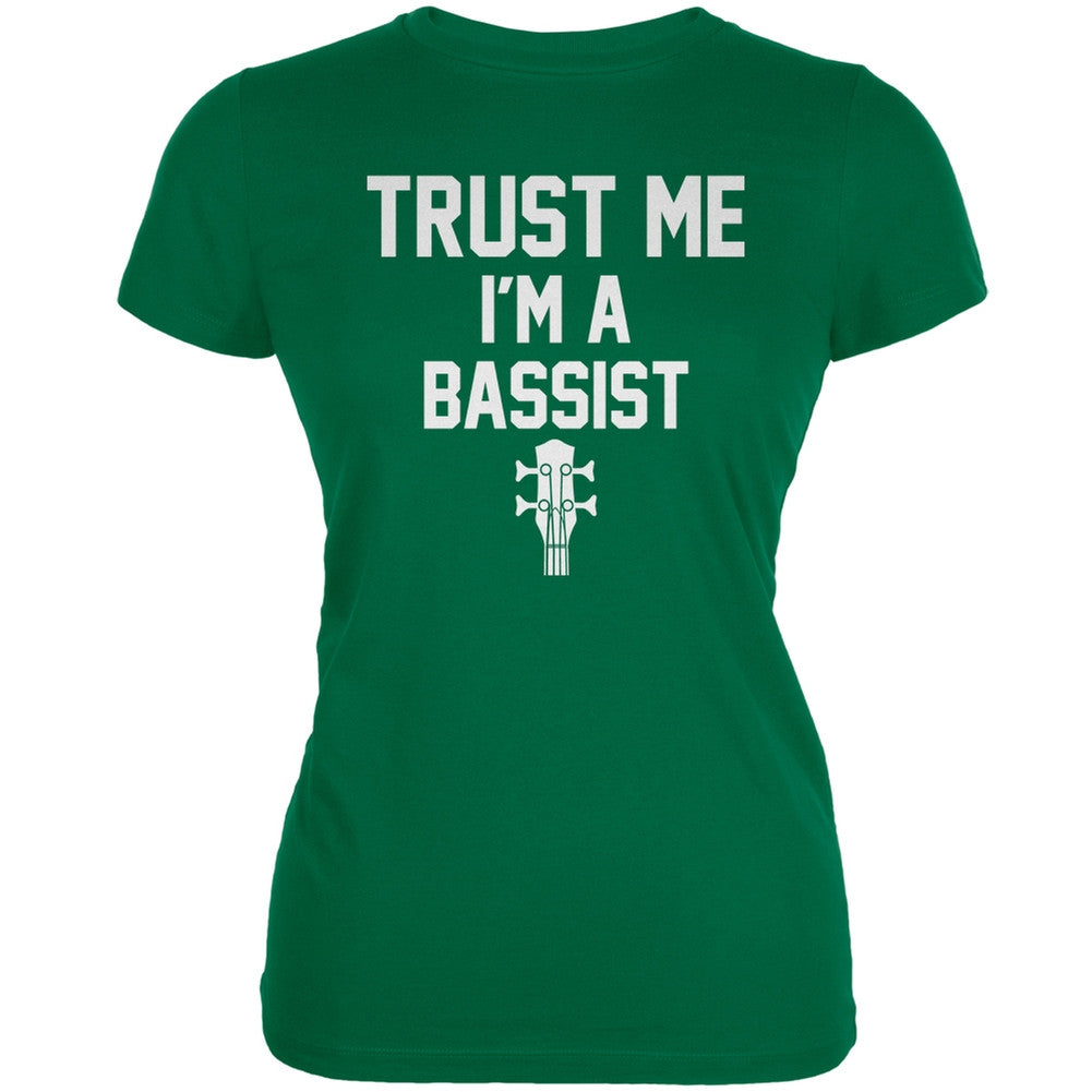 Trust Me Im A Bassist Kelly Green Juniors Soft T-Shirt Juniors T-Shirts Old Glory 2XL Green 