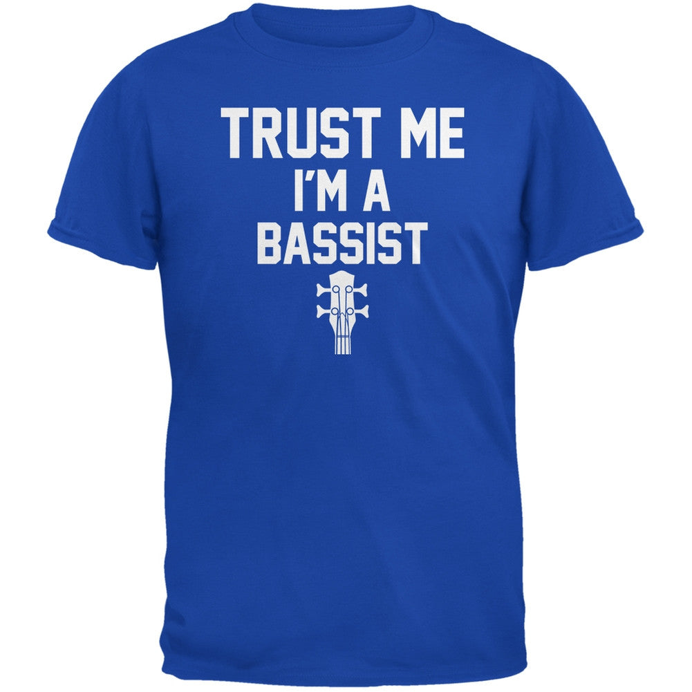 Trust Me Im A Bassist Royal Adult T-Shirt Men's T-Shirts Old Glory 2XL Blue 