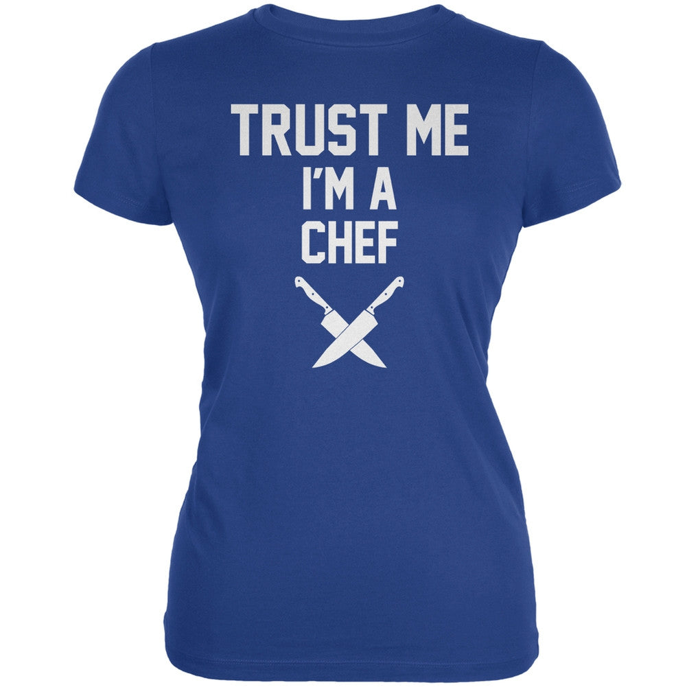 Trust Me Im A Chef Royal Juniors Soft T-Shirt Juniors T-Shirts Old Glory 2XL Blue 