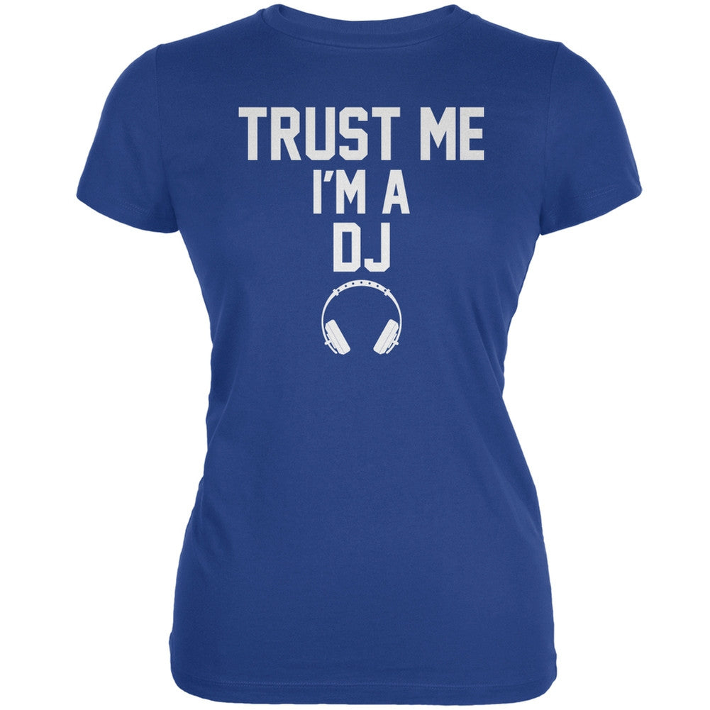 Trust Me Im A DJ Royal Juniors Soft T-Shirt Juniors T-Shirts Old Glory 2XL Blue 