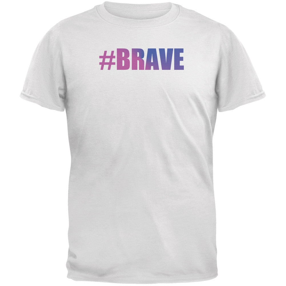 #Brave Transgender Caitlyn Jenner White Adult T-Shirt Men's T-Shirts Old Glory 2XL White 