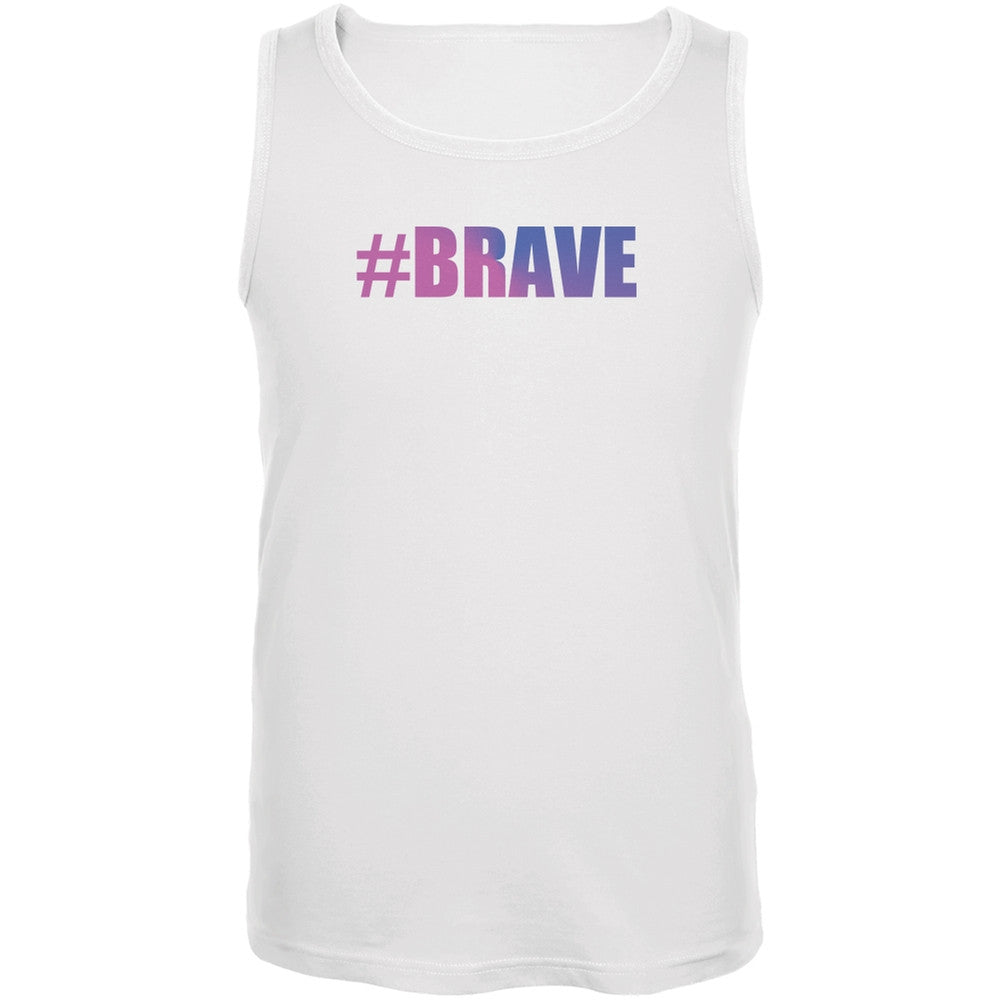 #Brave Transgender Caitlyn Jenner White Adult Tank Top Men's Tank Tops Old Glory 2XL White 