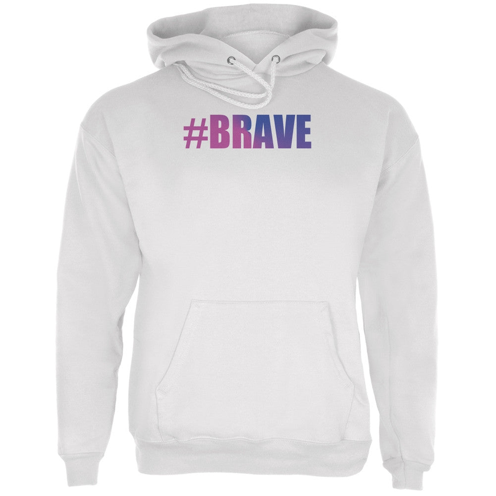 #Brave Transgender Caitlyn Jenner White Adult Hoodie Men's Hoodies Old Glory LG White 