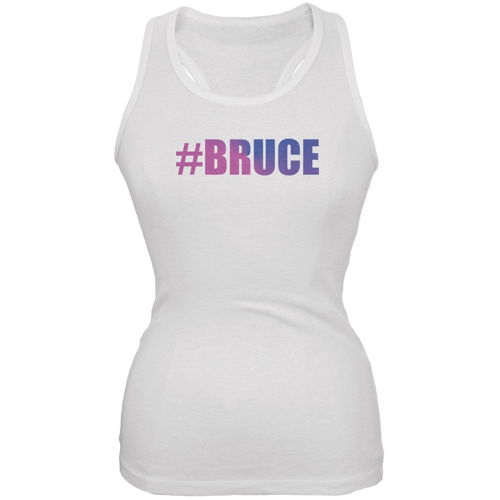 #Bruce Transgender Bruce Jenner White Juniors Soft Tank Top Juniors Tank Tops Old Glory 2XL White 