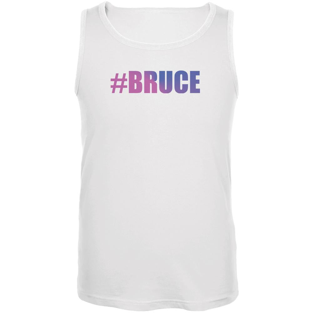 #Bruce Transgender Bruce Jenner White Adult Tank Top Men's Tank Tops Old Glory 2XL White 