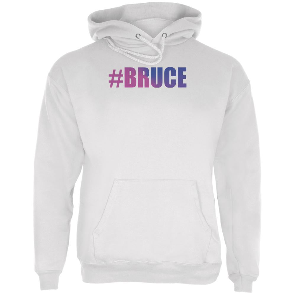 #Bruce Transgender Bruce Jenner White Adult Hoodie Men's Hoodies Old Glory LG White 