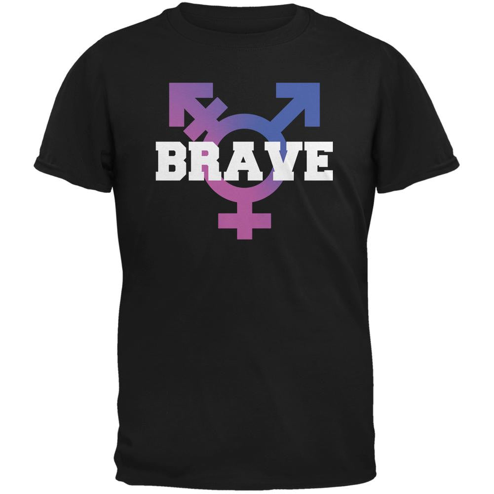 Brave Transgender Caitlyn Jenner Black Adult T-Shirt Men's T-Shirts Old Glory 2XL Black 