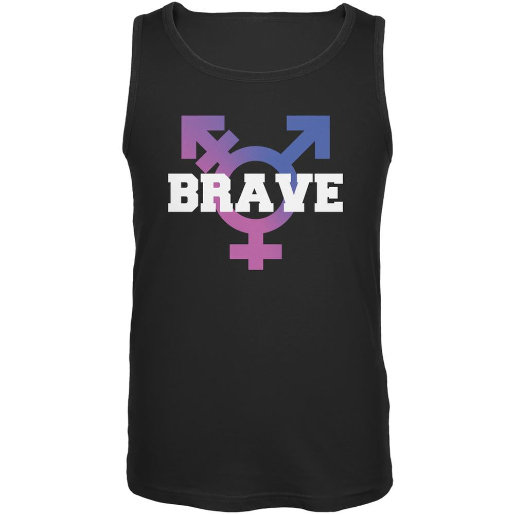 Brave Transgender Caitlyn Jenner Black Adult Tank Top Men's Tank Tops Old Glory 2XL Black 