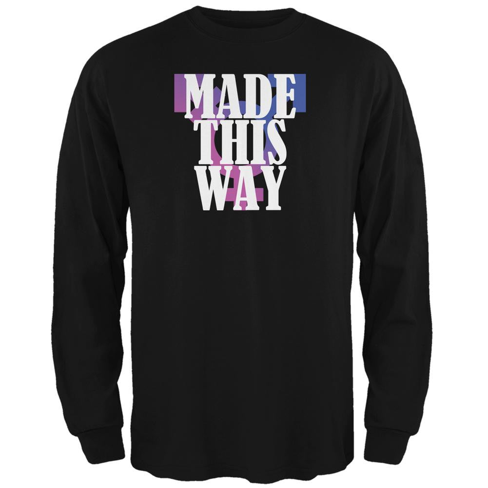 Made This Way Caitlyn Jenner Transgender Black Adult Long Sleeve T-Shirt Men's Long Sleeves Old Glory 2XL Black 