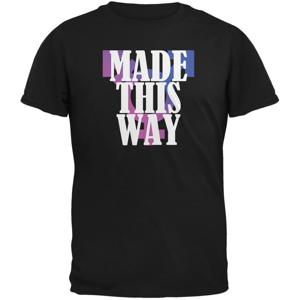 Made This Way Caitlyn Jenner Transgender Black Adult T-Shirt Men's T-Shirts Old Glory 2XL Black 