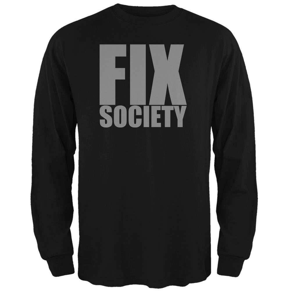 Please Fix Society Caitlyn Jenner Black Adult Long Sleeve T-Shirt Men's Long Sleeves Old Glory 2XL Black 