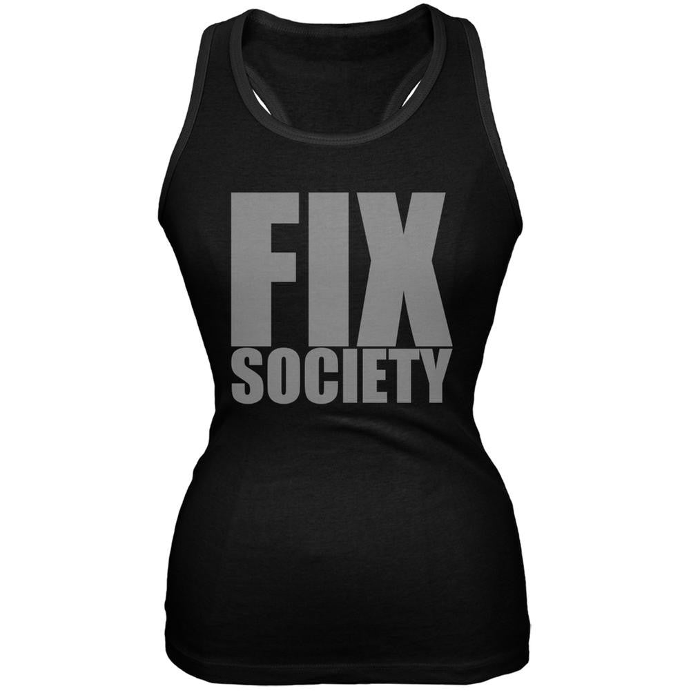 Please Fix Society Caitlyn Jenner Black Juniors Soft Tank Top Juniors Tank Tops Old Glory 2XL Black 