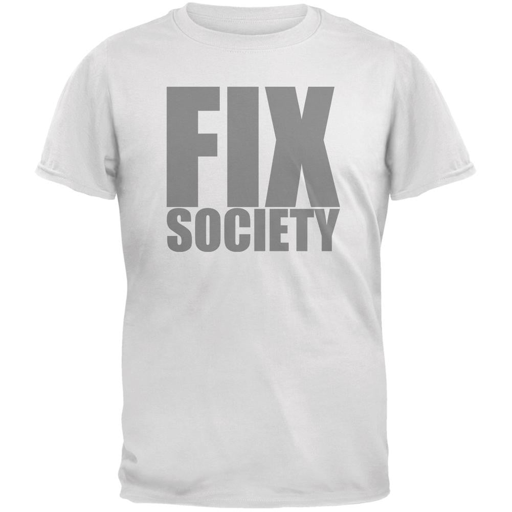 Please Fix Society Caitlyn Jenner White Adult T-Shirt Men's T-Shirts Old Glory 2XL White 