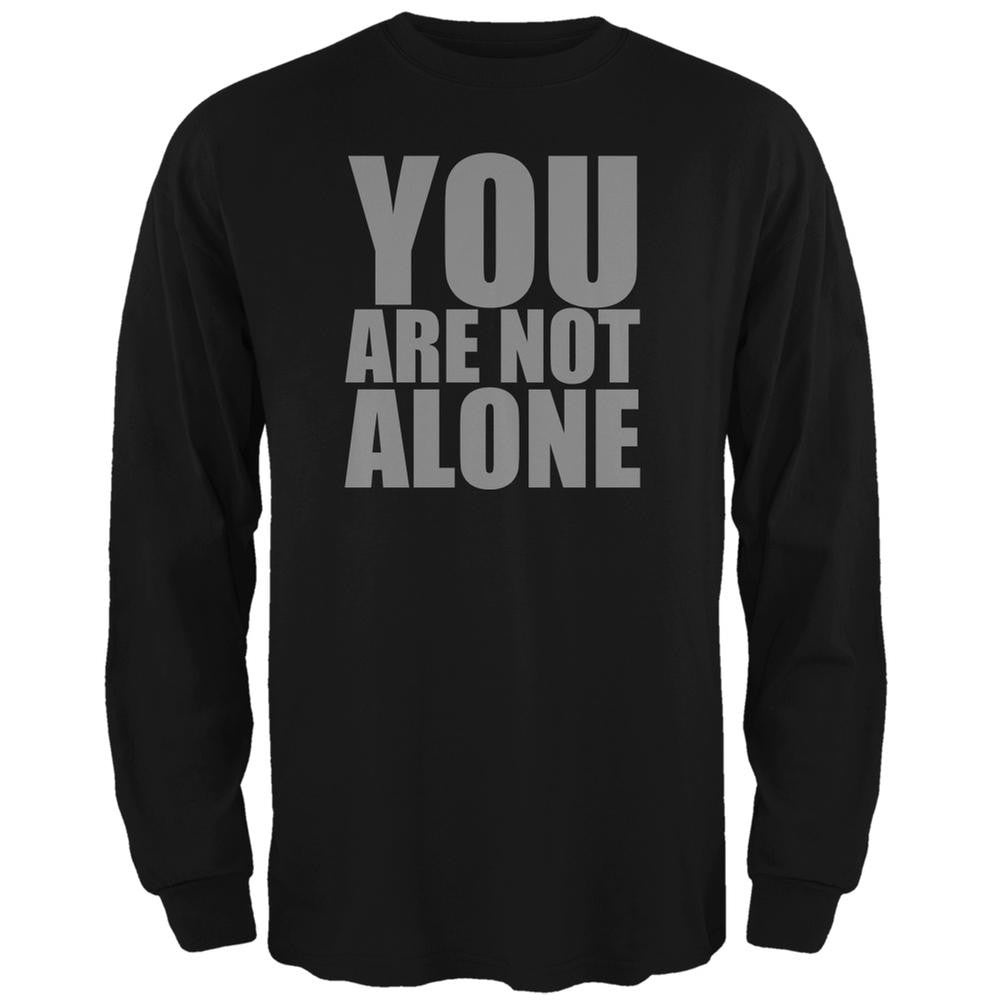 You Are Not Alone Caitlyn Jenner Black Adult Long Sleeve T-Shirt Men's Long Sleeves Old Glory 2XL Black 