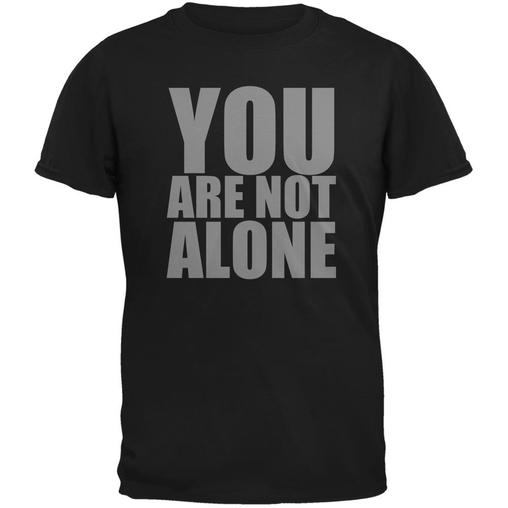 You Are Not Alone Caitlyn Jenner Black Adult T-Shirt Men's T-Shirts Old Glory 2XL Black 