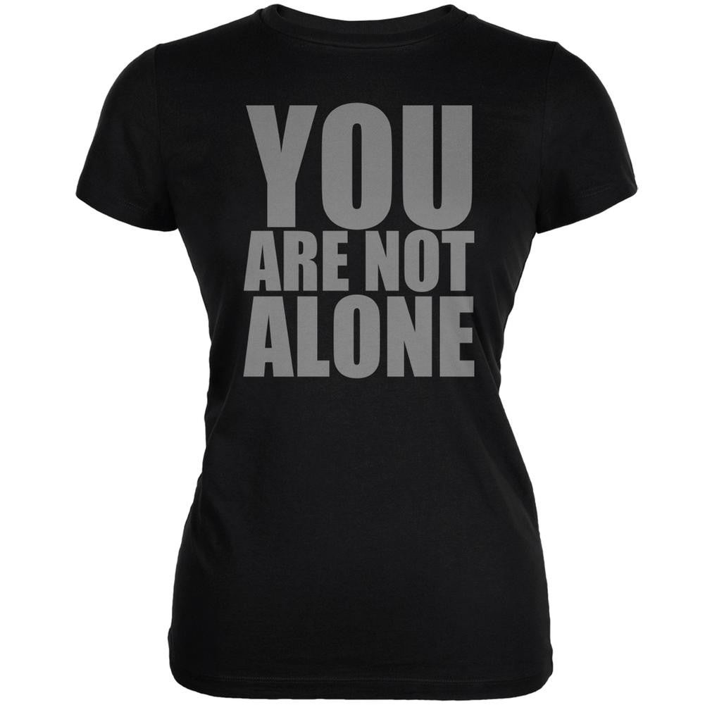 You Are Not Alone Caitlyn Jenner Black Juniors Soft T-Shirt Juniors T-Shirts Old Glory 2XL Black 