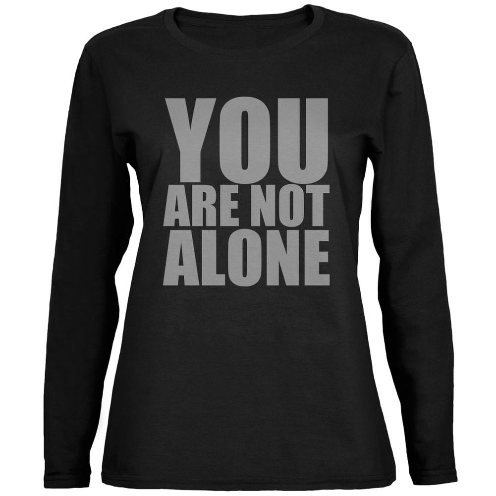 You Are Not Alone Caitlyn Jenner Black Ladies Long Sleeve T-Shirt Women's Long Sleeves Old Glory 2XL Black 