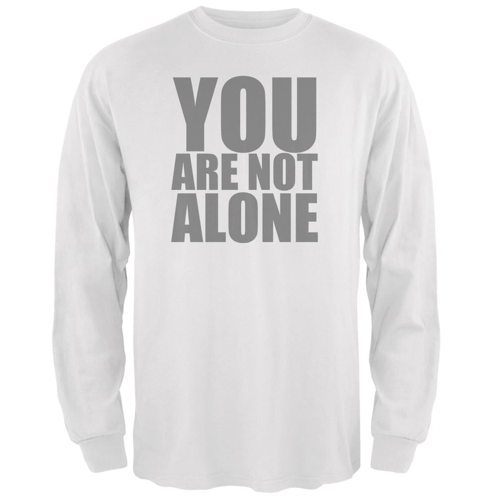 You Are Not Alone Caitlyn Jenner White Adult Long Sleeve T-Shirt Men's Long Sleeves Old Glory 2XL White 