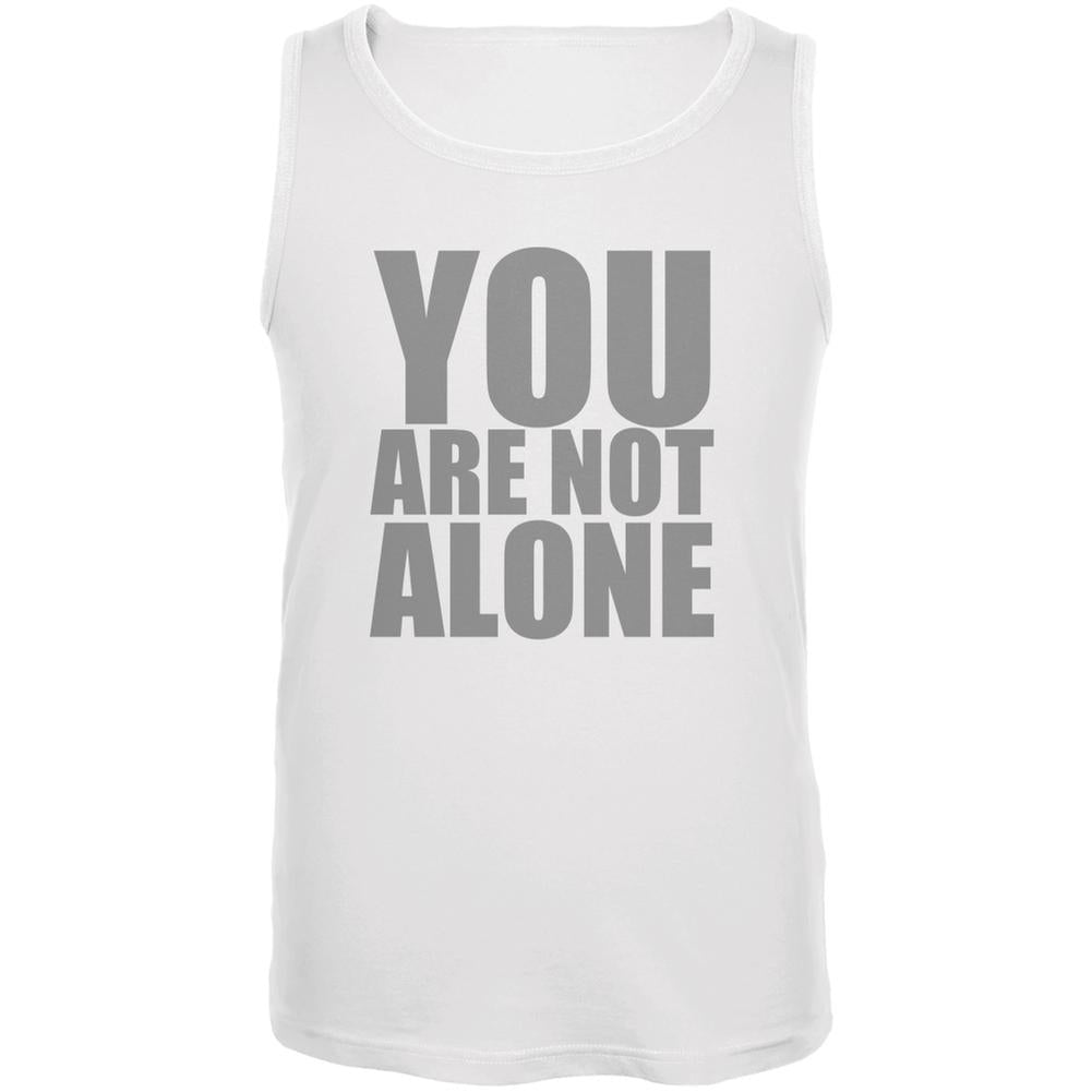 You Are Not Alone Caitlyn Jenner White Adult Tank Top Men's Tank Tops Old Glory 2XL White 