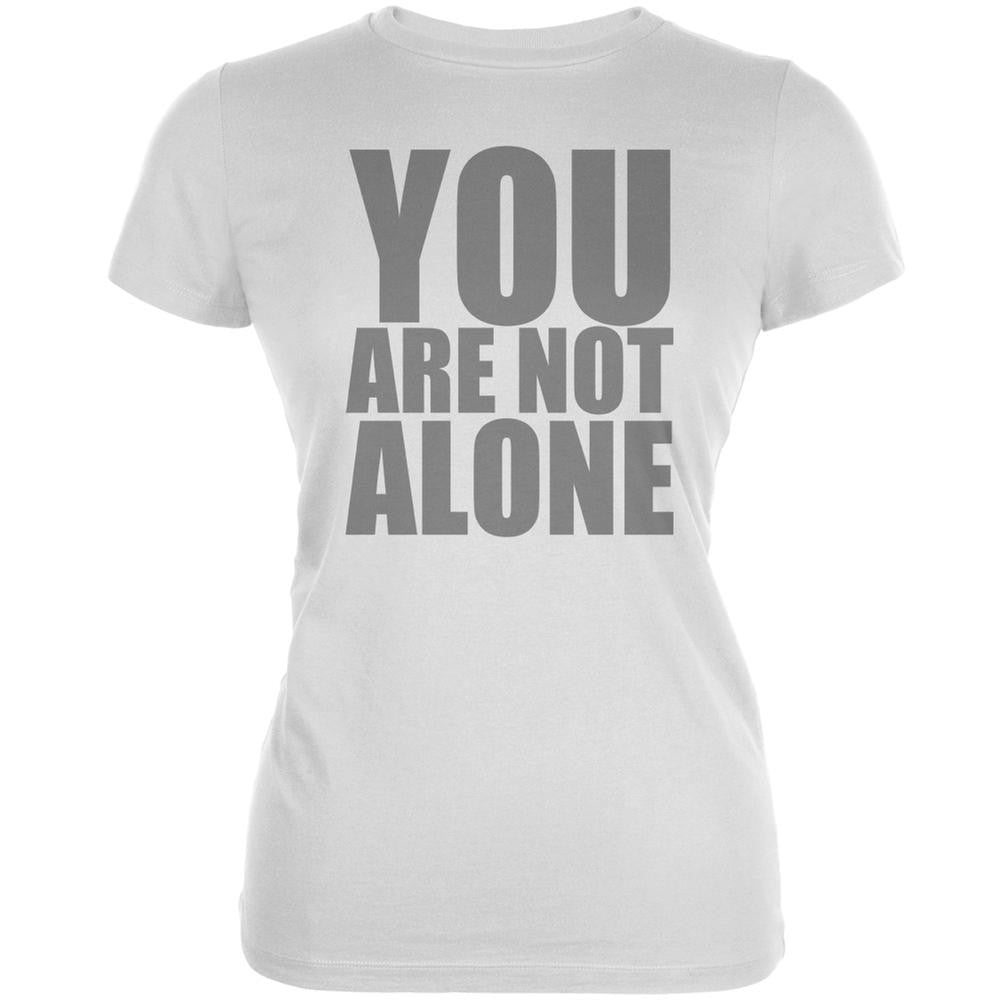 You Are Not Alone Caitlyn Jenner White Juniors Soft T-Shirt Juniors T-Shirts Old Glory 2XL White 