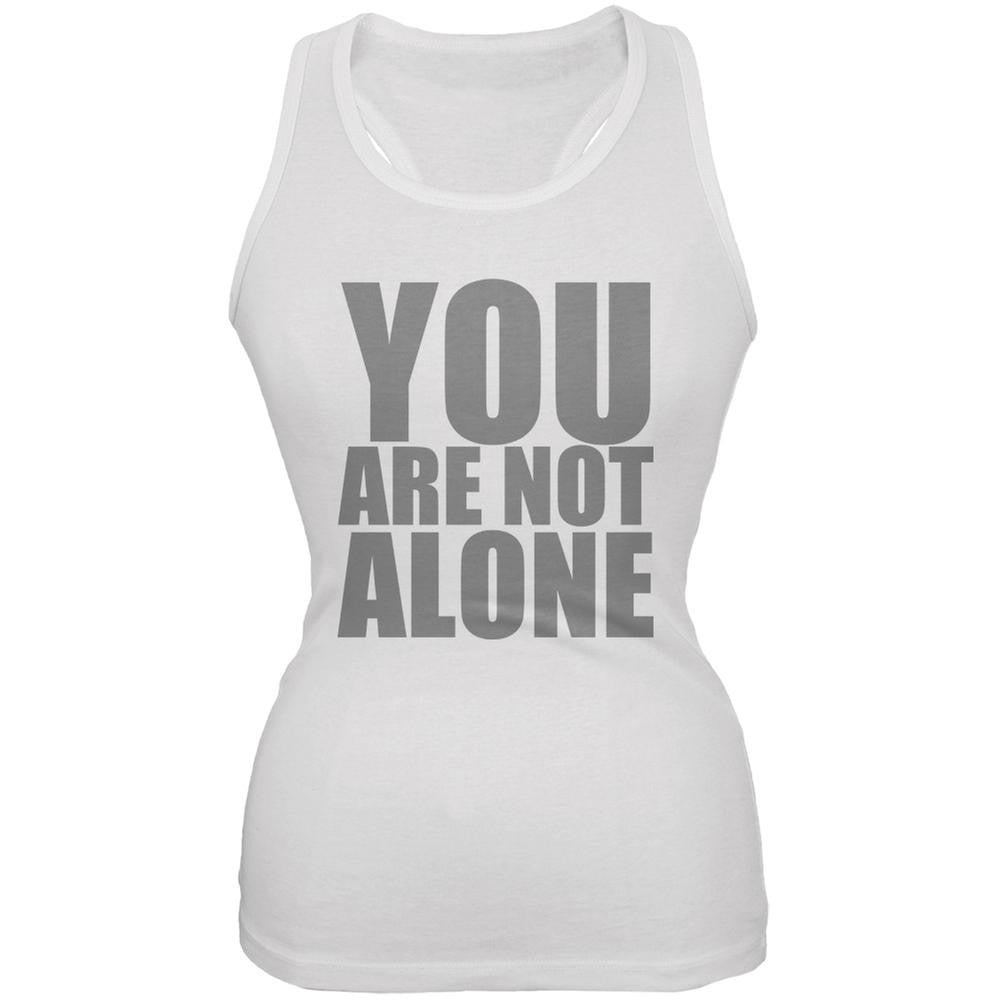 You Are Not Alone Caitlyn Jenner White Juniors Soft Tank Top Juniors Tank Tops Old Glory 2XL White 