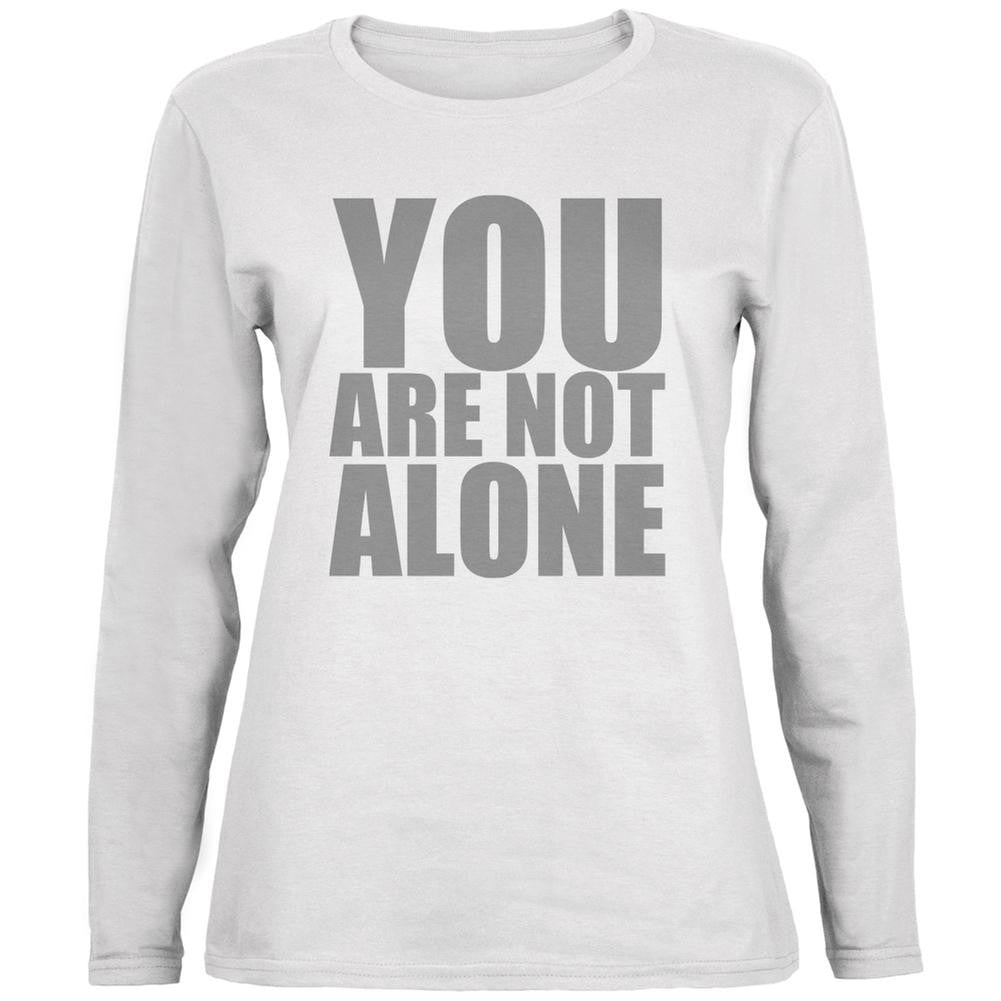 You Are Not Alone Caitlyn Jenner White Ladies Long Sleeve T-Shirt Women's Long Sleeves Old Glory 2XL White 